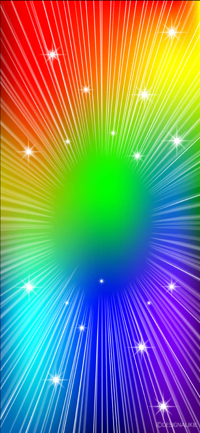 Bright And Colorful Rainbow Glitter Wallpaper