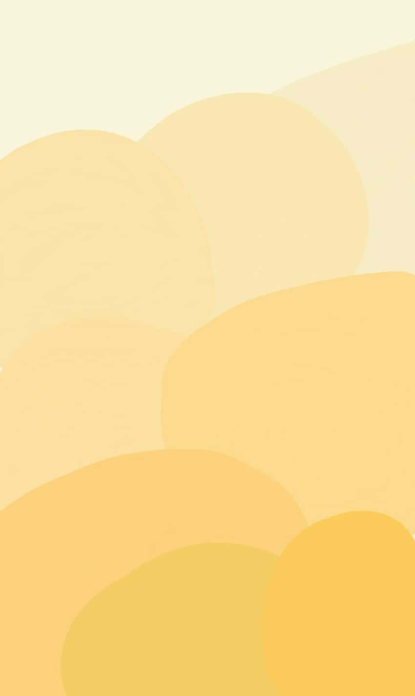 Bright And Warm Aesthetic Of A Golden Yellow Sun Wallpaper