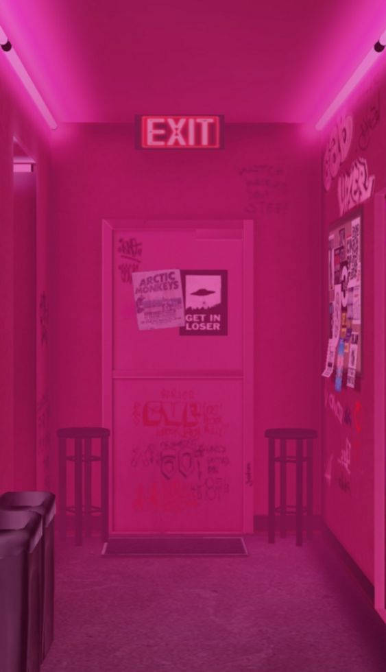 Bright Neon Pink Vibrancy Radiating With An Energetic Aura. Wallpaper