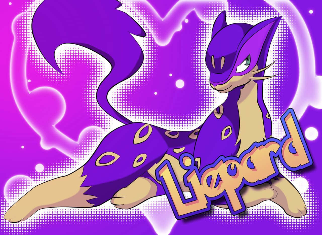 Bright Purple Liepard Wallpaper