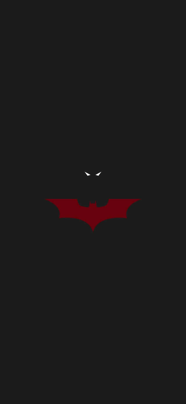 Bright Red Batman Logo Wallpaper