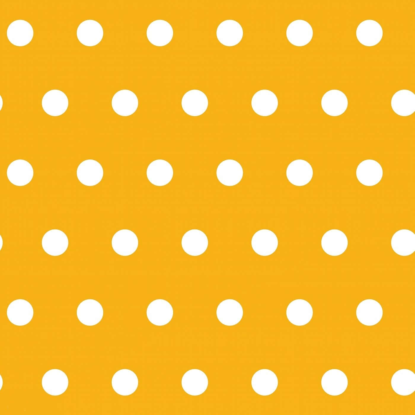 Bright Yellow Polka Dot Background Wallpaper