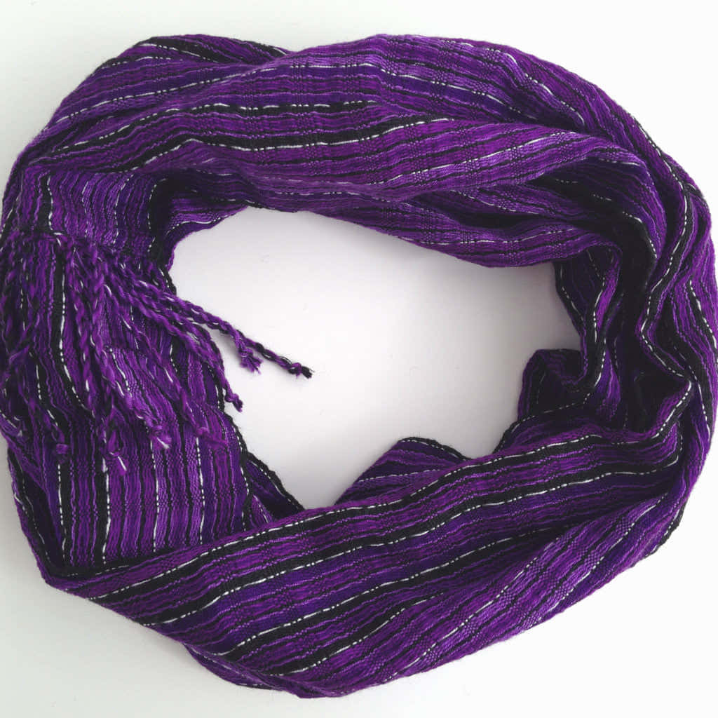 Brighten Any Outfit With A Purple Scarf Wallpaper