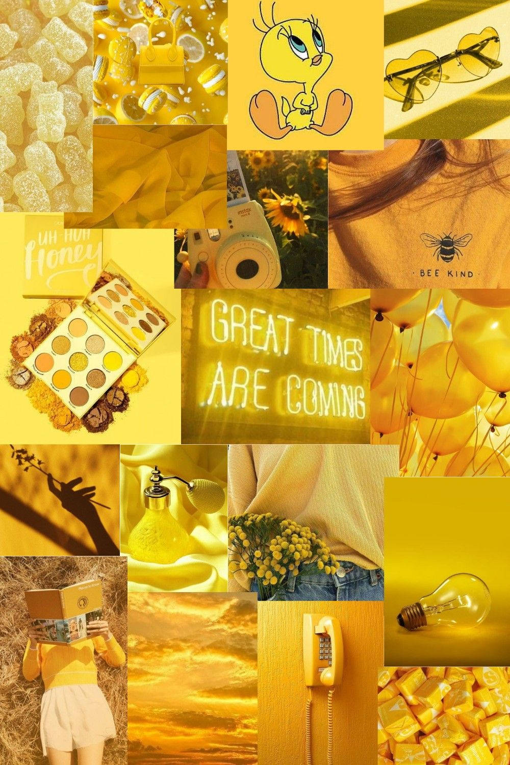 Brighten Up Your Day With This Happy Yellow Aesthetic Wallpaper