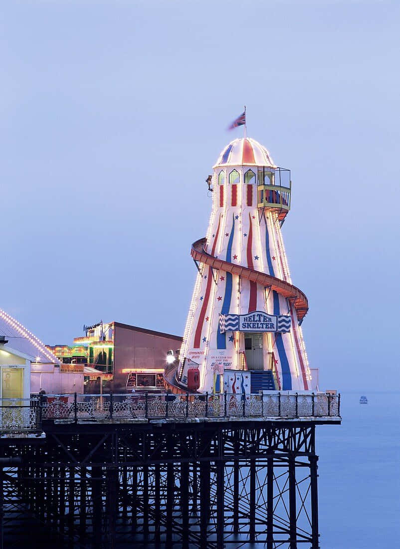 Brighton Pier At Twilight Wallpaper