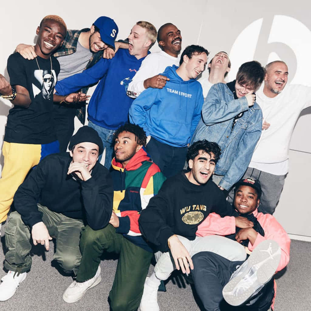 Brockhampton Posing For A Group Photo Wallpaper