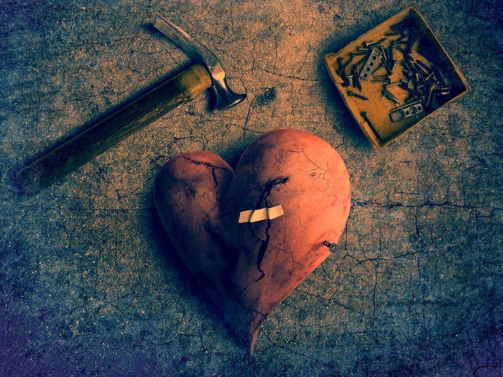 Broken Heart Repair Concept Wallpaper