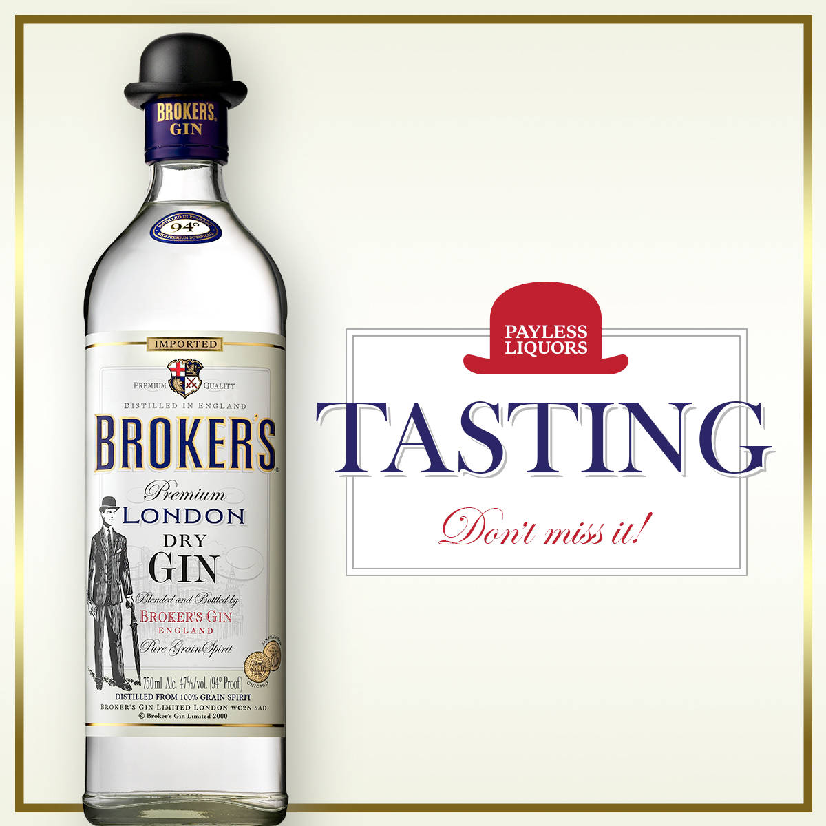 Brokers Gin Tasting Poster Wallpaper