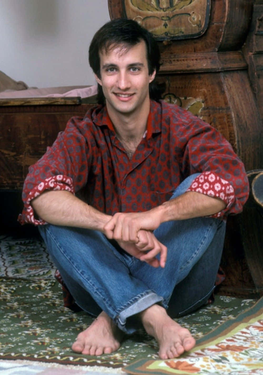 Bronson Pinchot In Elegant Attire Wallpaper