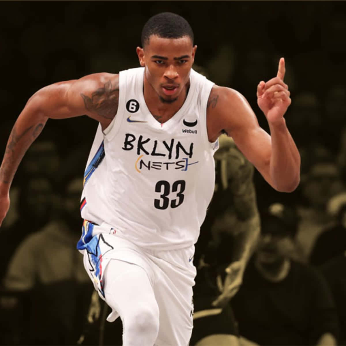 Brooklyn Nets Player Action Shot Wallpaper