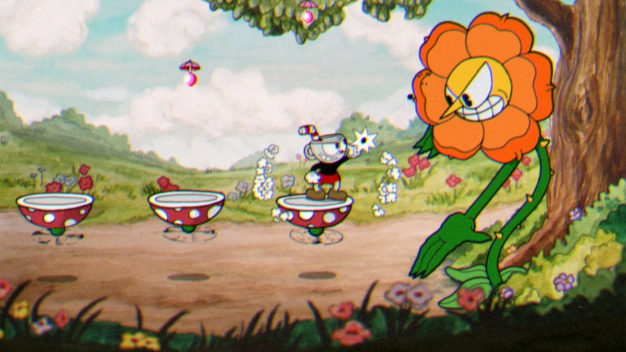 Brothers In Arms- Cuphead And Cagney Carnation Face Off! Wallpaper