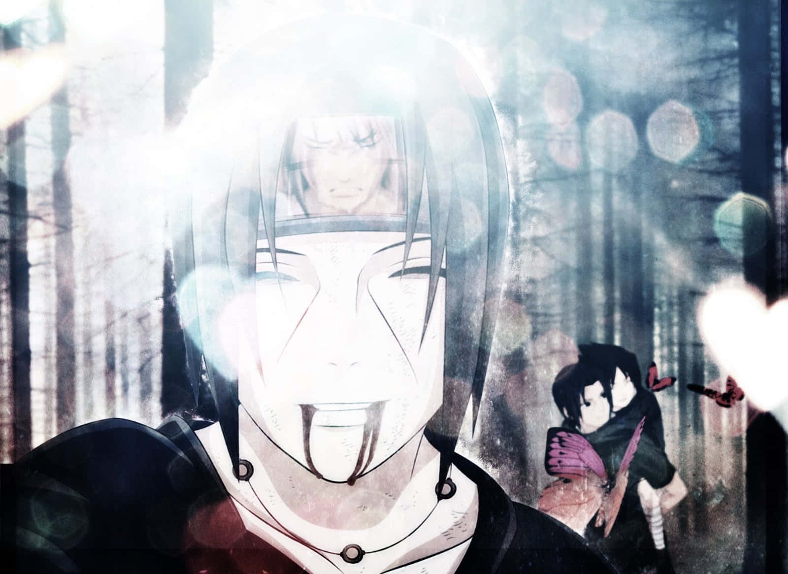 Brothers Sasuke And Itachi Faced Off In A Clash Of Loyalty And Betrayal Wallpaper