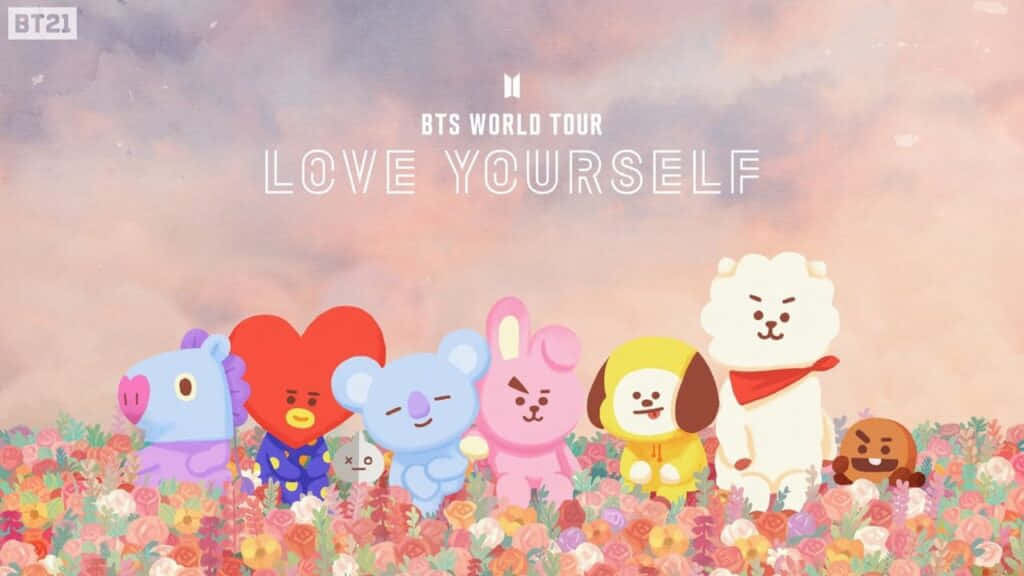 Bt21 4k Love Yourself Tour Wallpaper