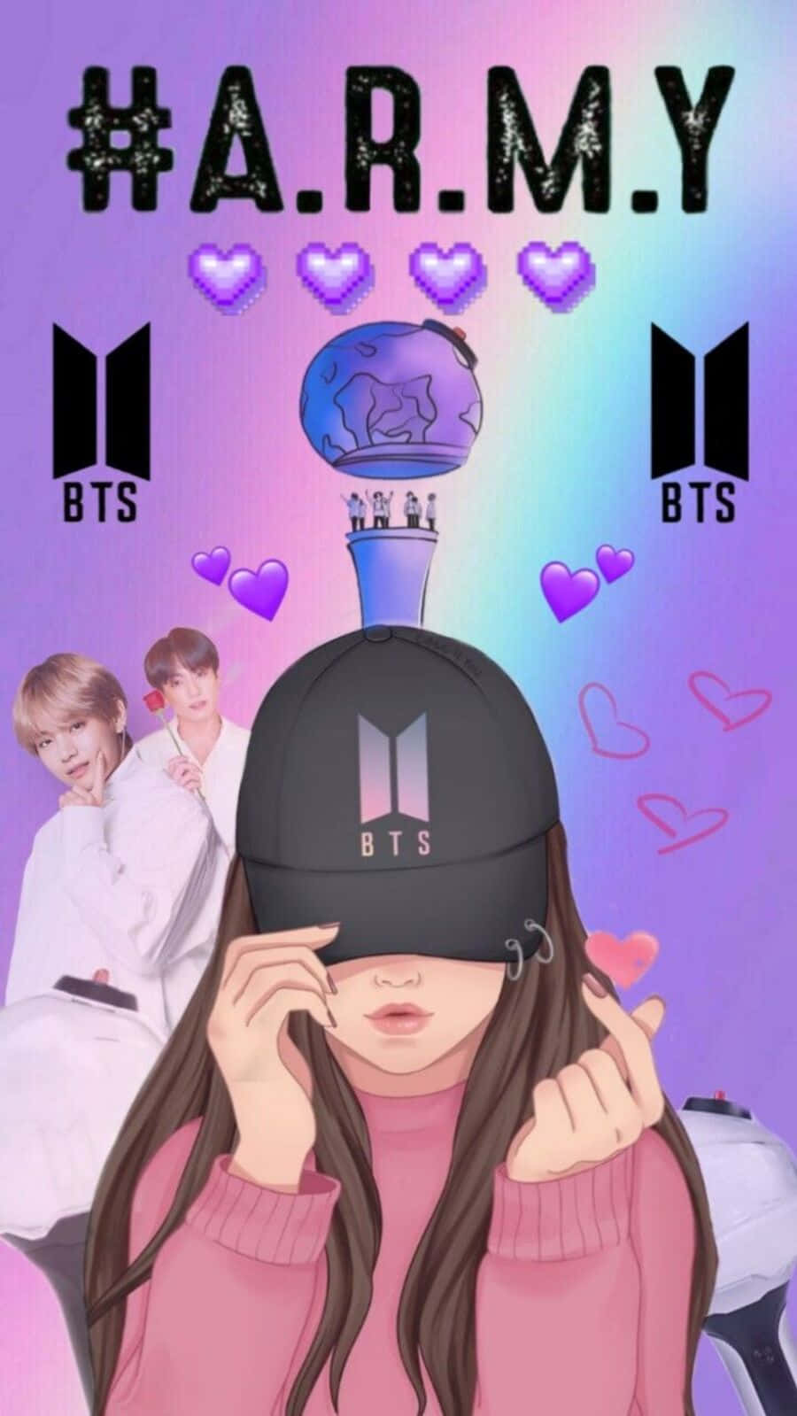 Bts Army Bomb - The Ultimate Light Stick For Fans Wallpaper