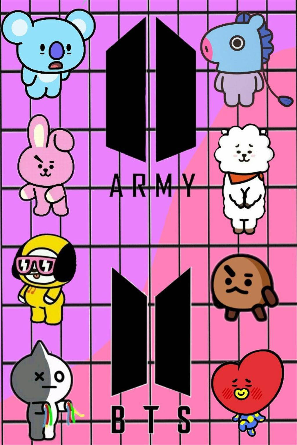 Bts Bt21 Simple Art Wallpaper