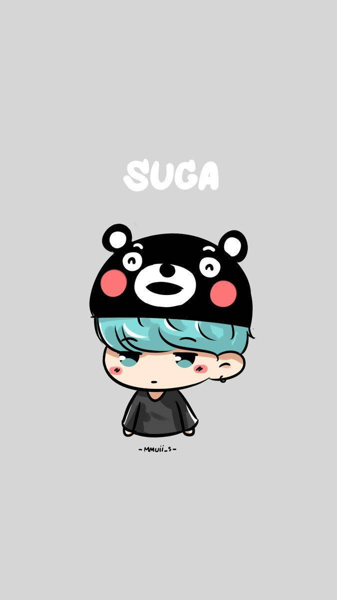 Bts Cartoon Suga Wallpaper