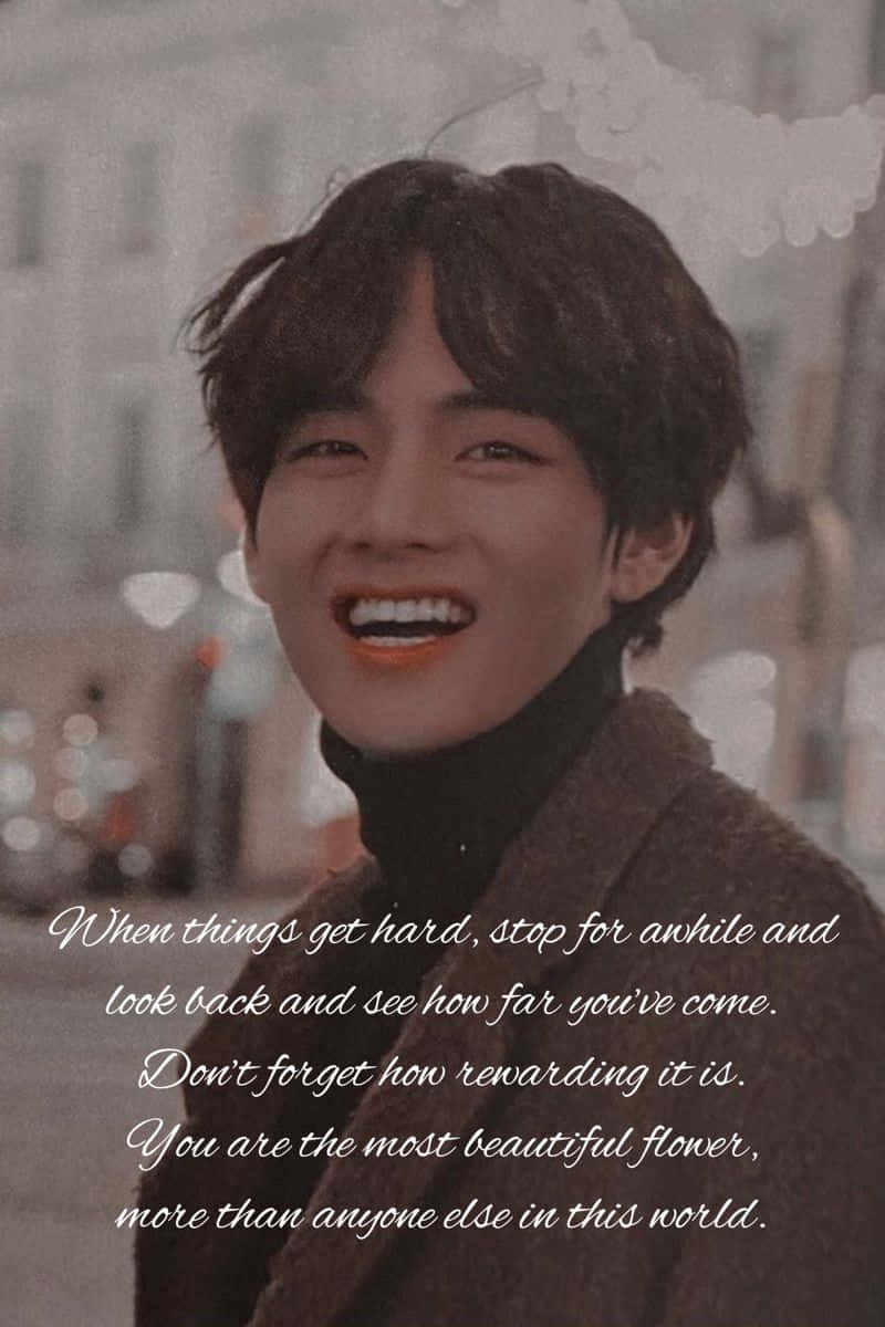 Bts Inspirational - Embrace Your Journey Wallpaper