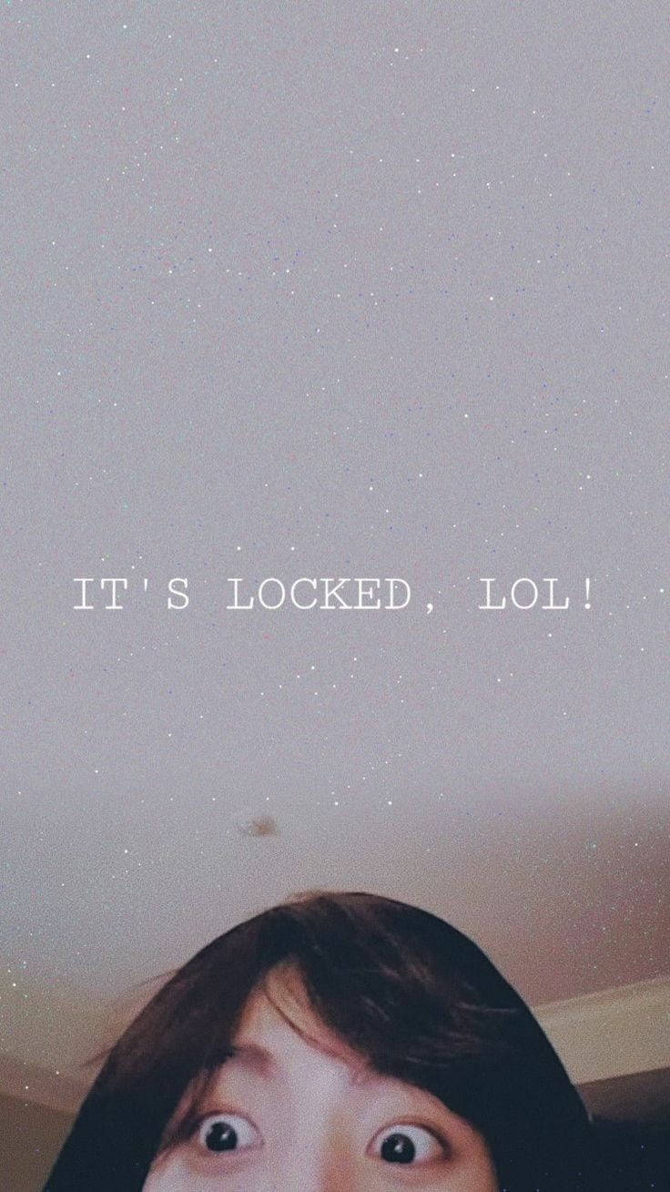 Bts Jung Kook Cute It's Locked Wallpaper