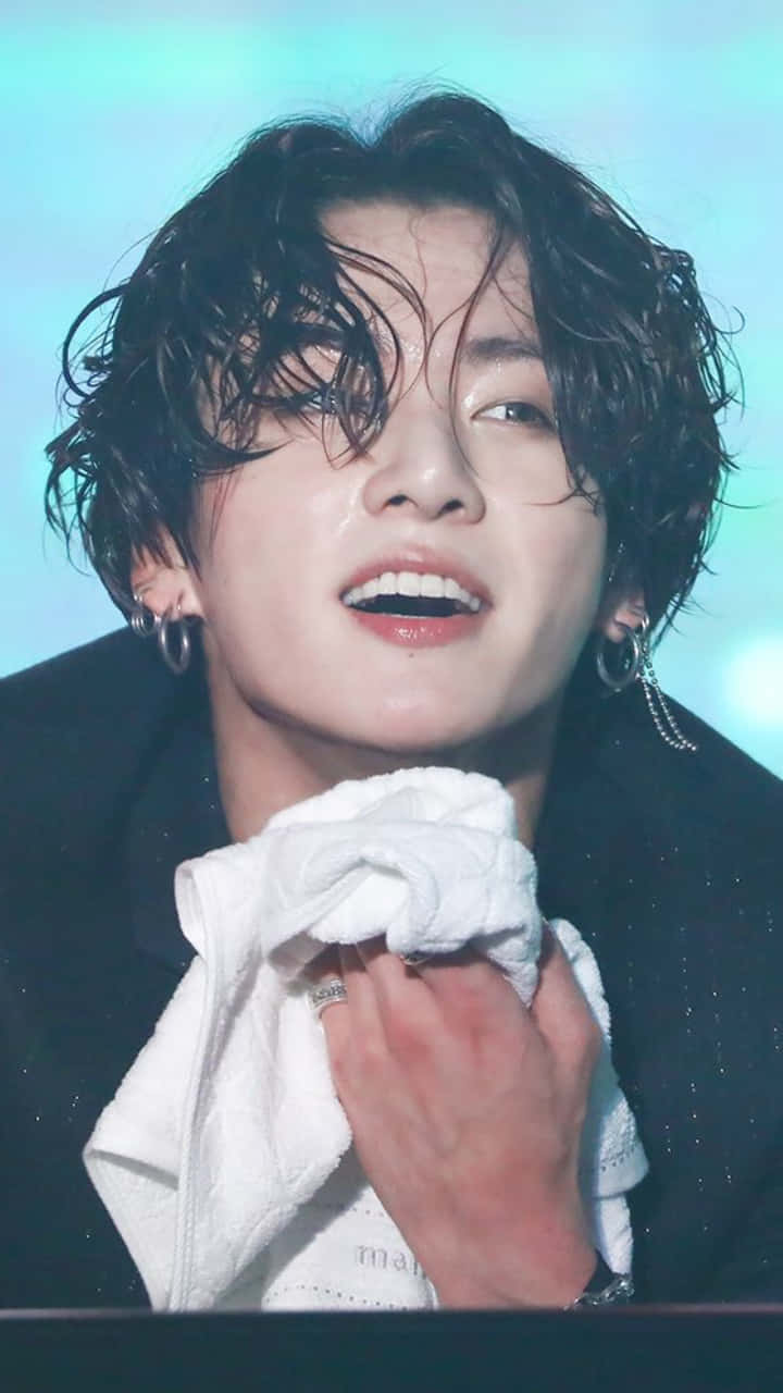 Bts' Jungkook Looks Confident With His Long Locks Wallpaper