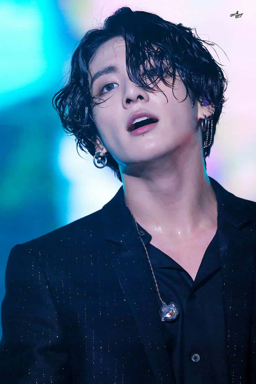 Bts Jungkook Rocks His Long Hair Wallpaper