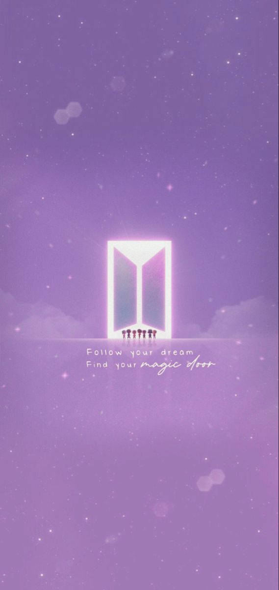 Bts Logo Cute Purple Pastel Wallpaper