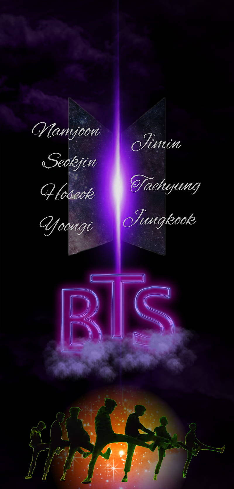 Bts Logo Fan Art Wallpaper