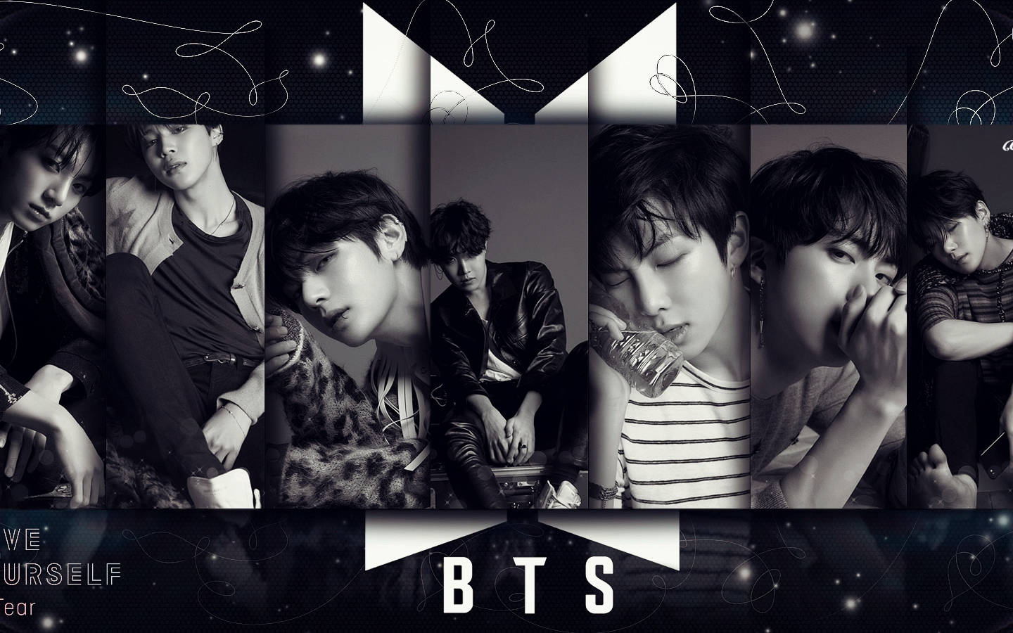 Bts Logo On Love Yourself Tear Wallpaper