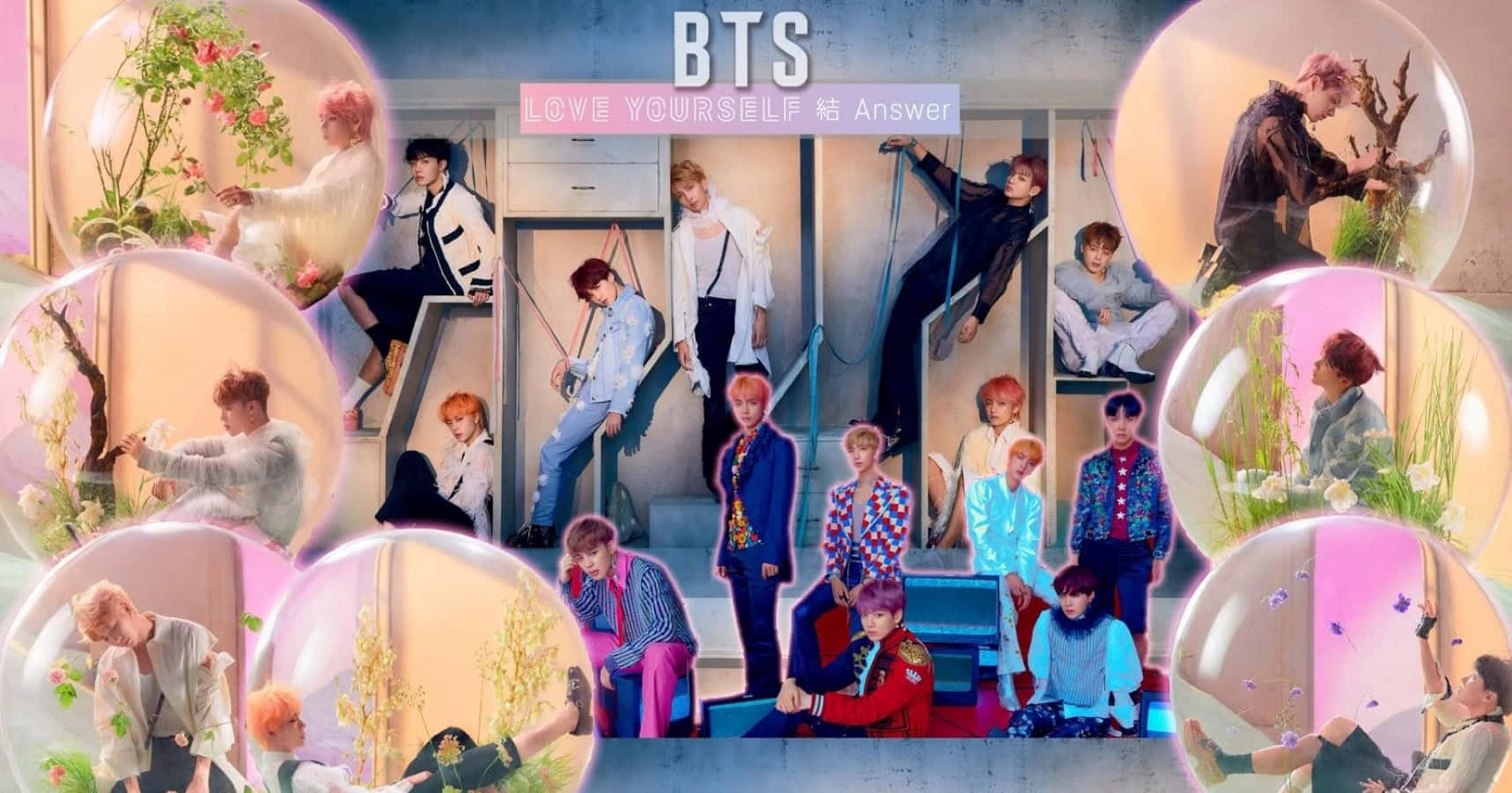 Bts Love Yourself - Embrace Your Journey And Celebrate Self-love With Bts Wallpaper