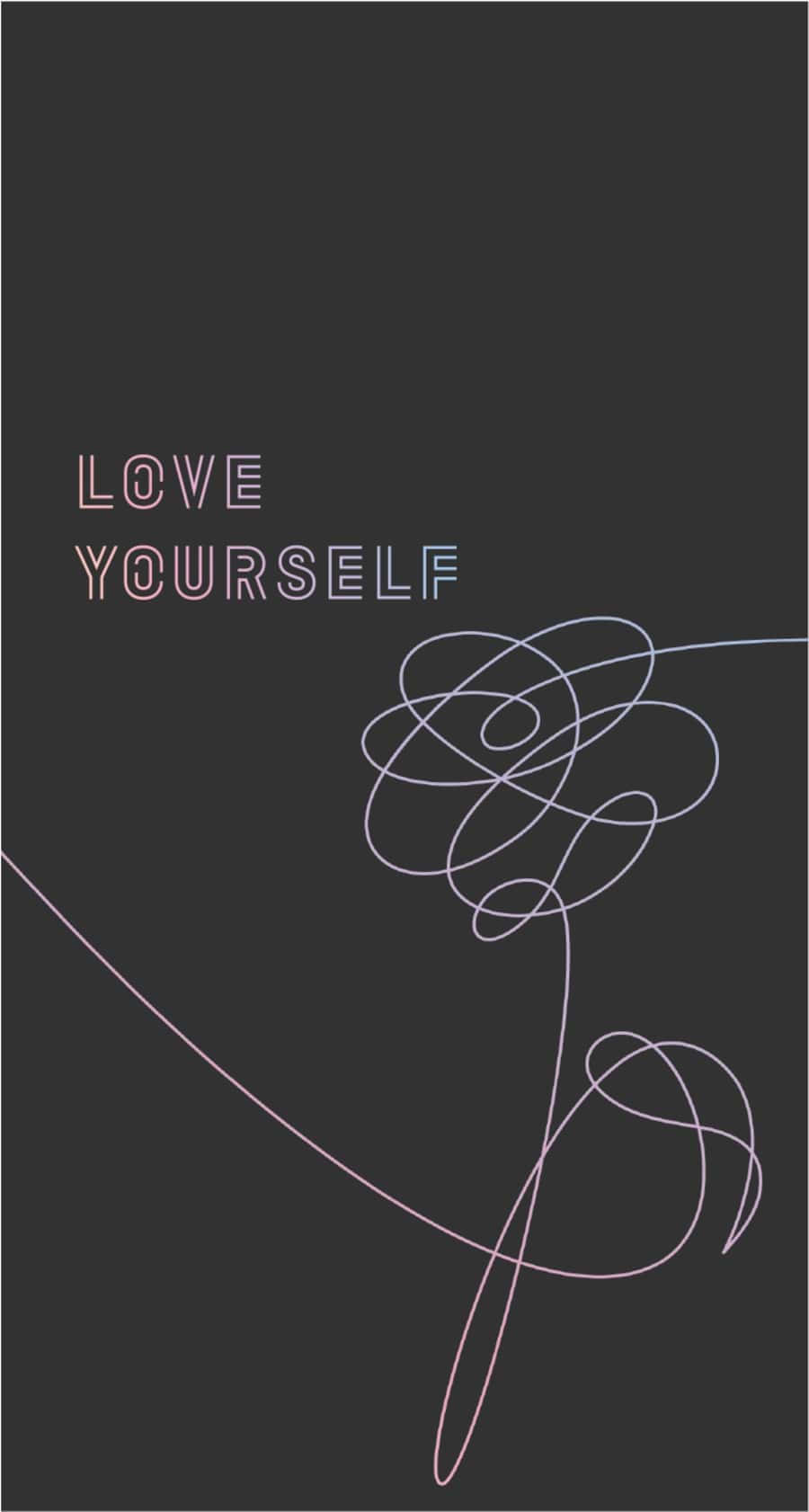 Bts Love Yourself - The Message Of Self-love Wallpaper