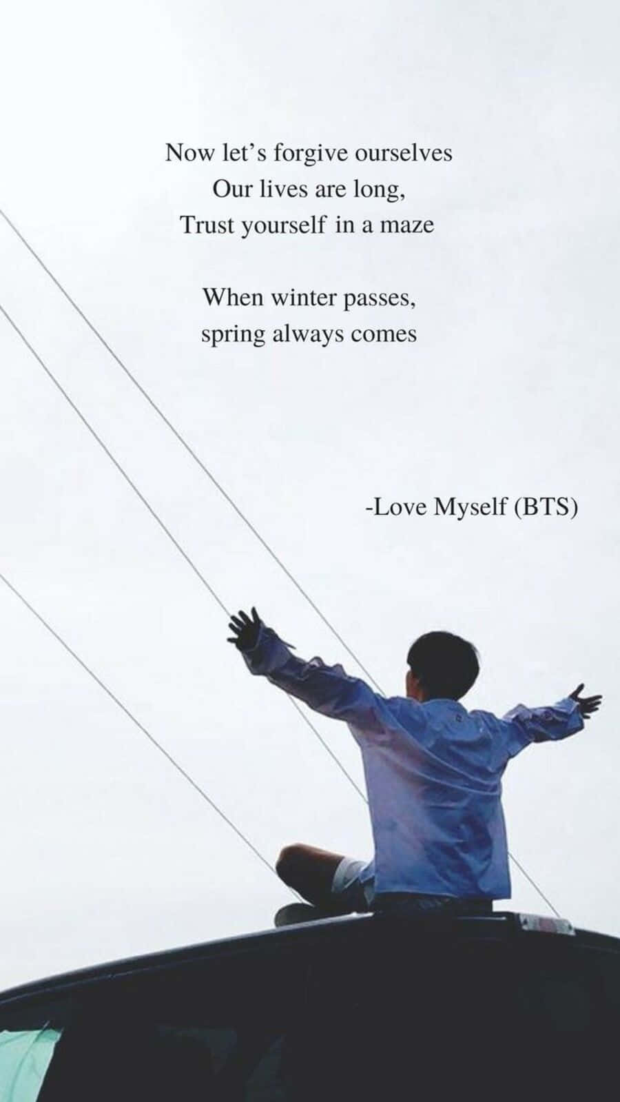 Bts Love Yourself Wallpaper - Inspiring Self-love And Positivity Wallpaper