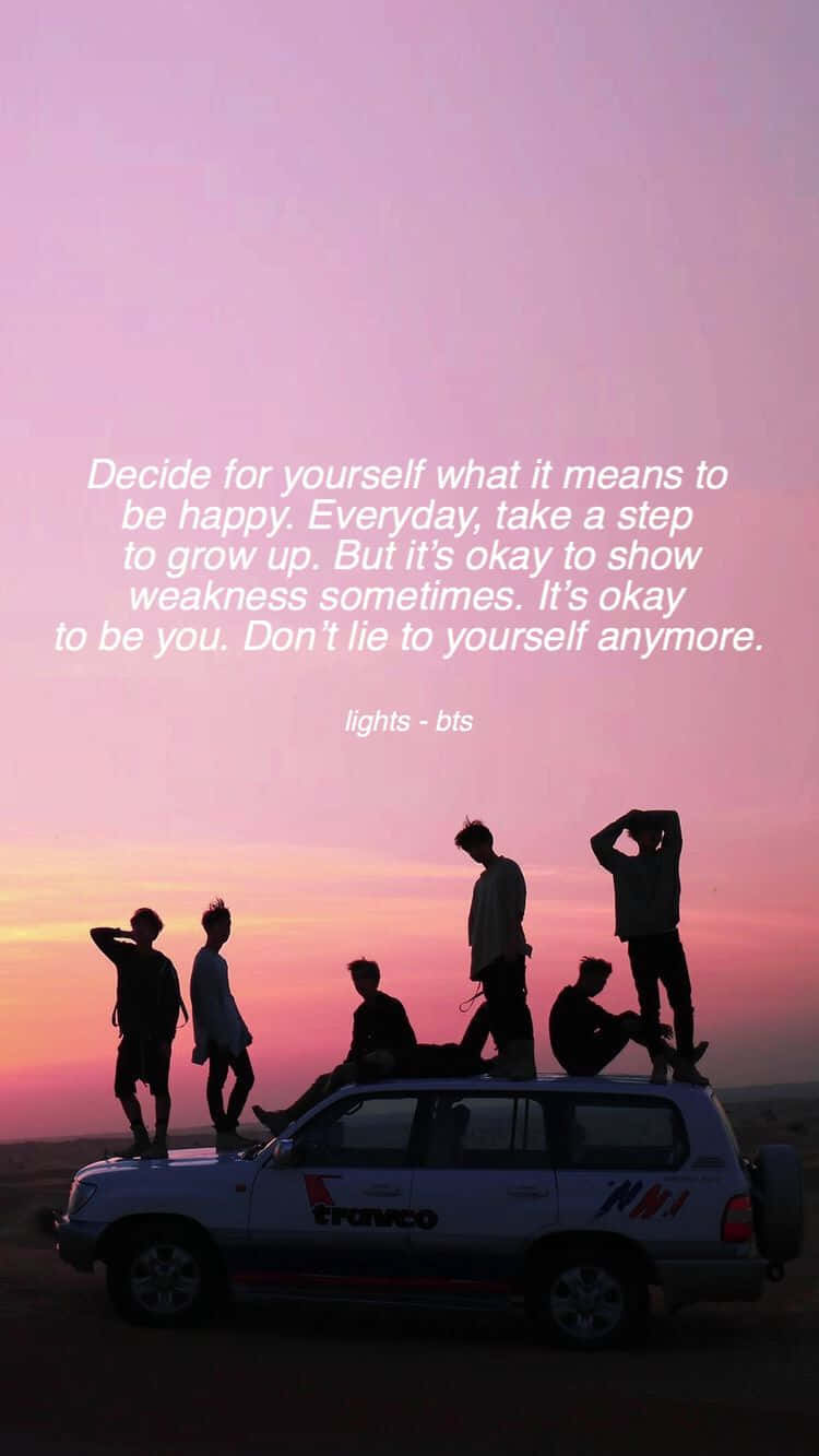 Bts Lyrics - Inspirational Lines From Your Favorite Songs Wallpaper