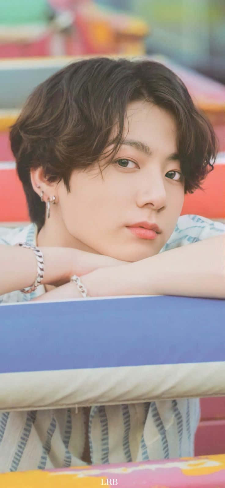 Bts Member Jungkook Sporting Long Hair. Wallpaper