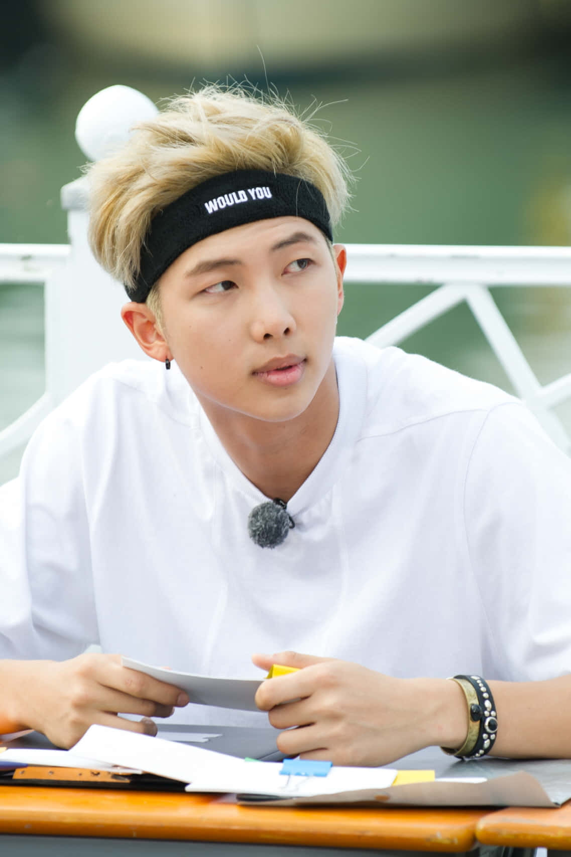 Bts Rap Monster Jaming With Swag Wallpaper