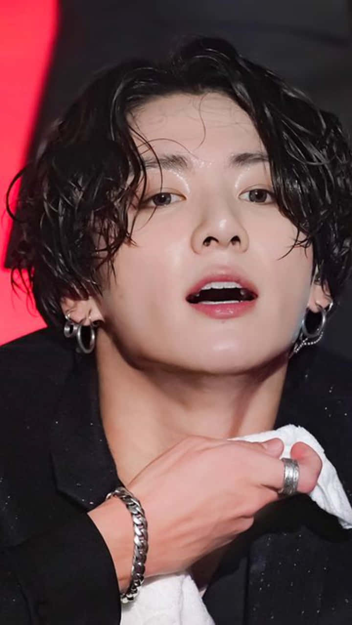 Bts's Jungkook Shows Off His Famous Long Hair At A Dance Practice Wallpaper