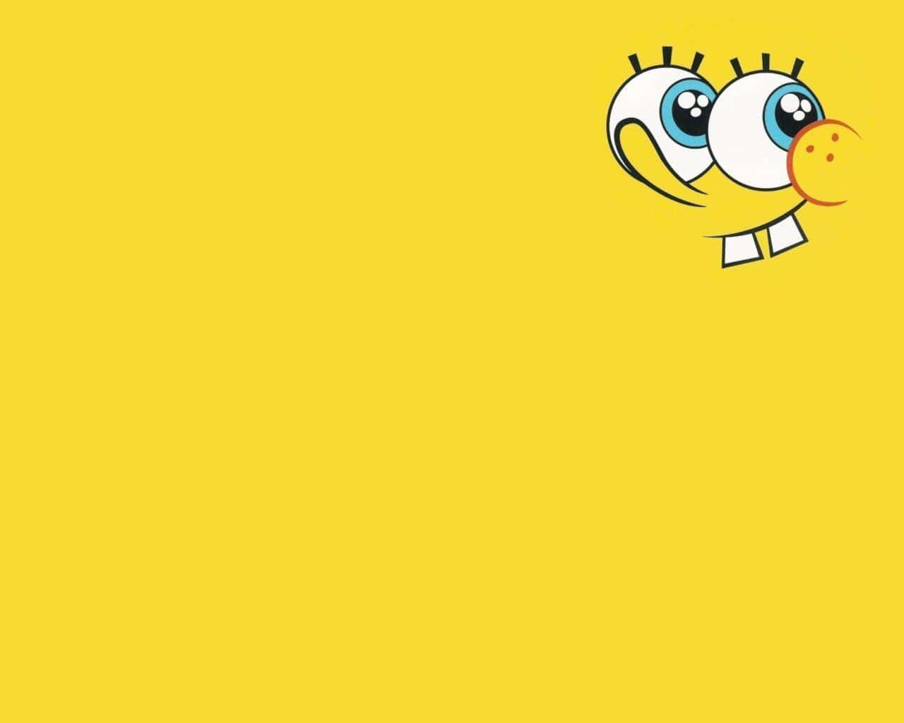 Bubbly Face Aesthetic Spongebob Desktop Wallpaper