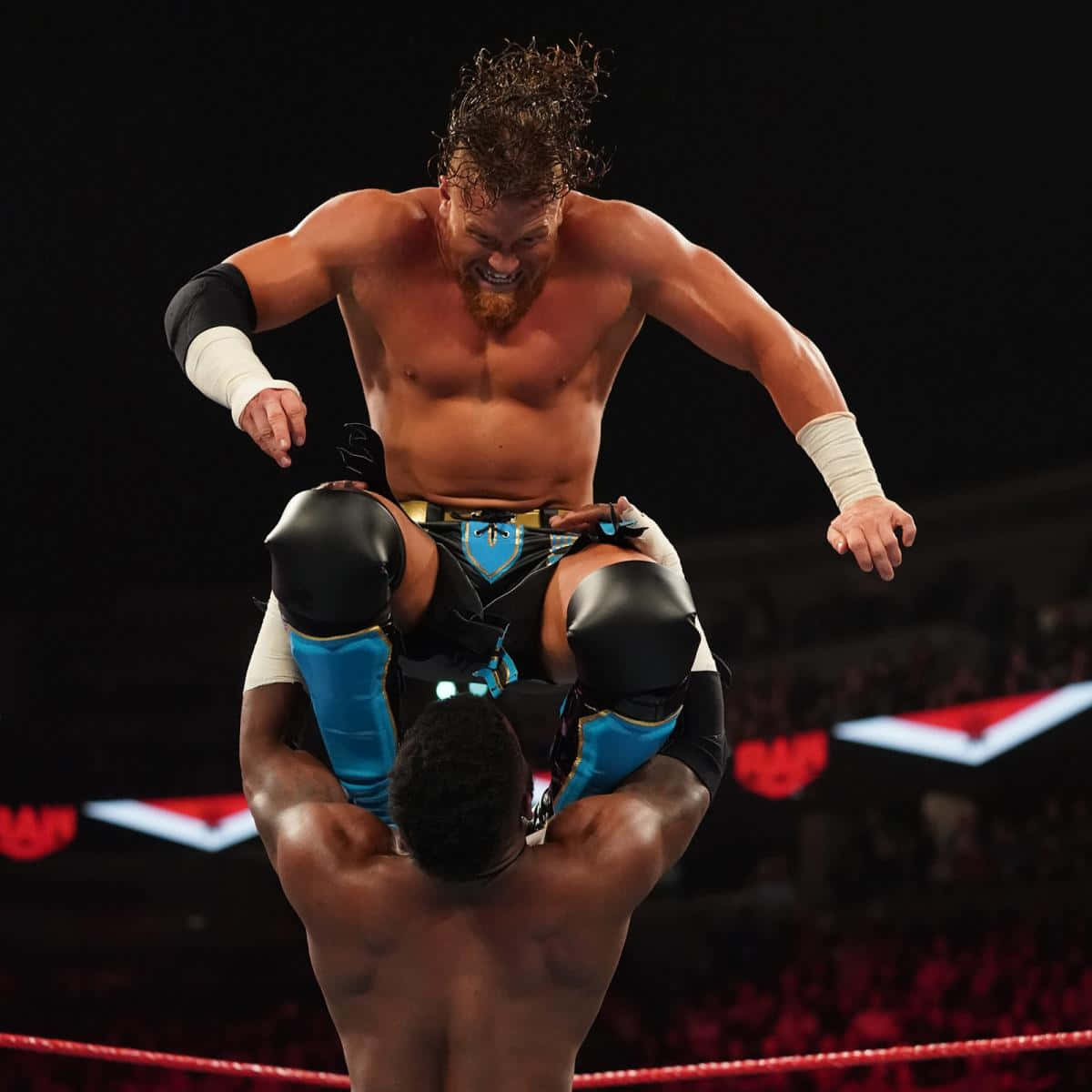 Buddy Murphy Flying Kick Cedric Alexander Wallpaper