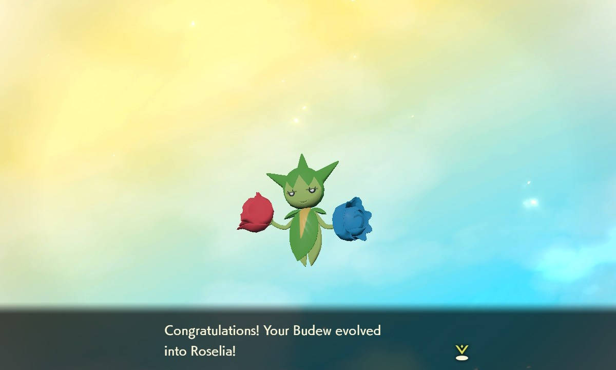 Budew Evolving To Roselia Wallpaper