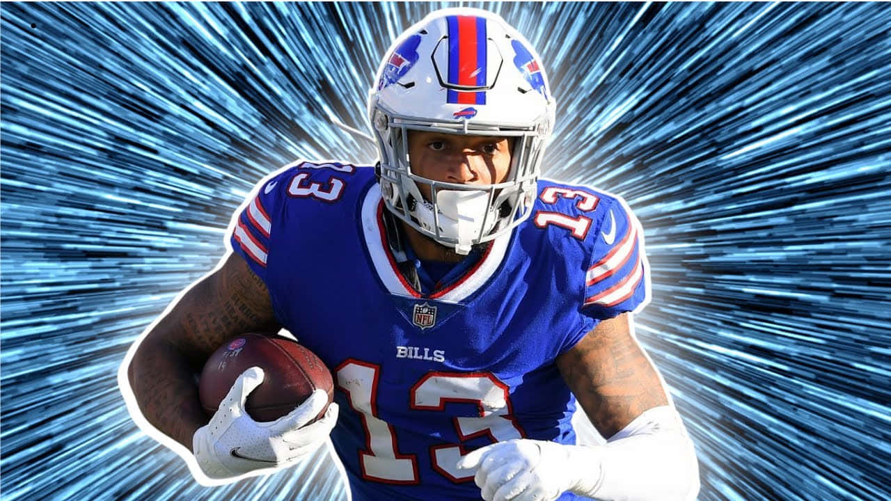 Buffalo Bills Player Gabe Davis13 Dynamic Background Wallpaper