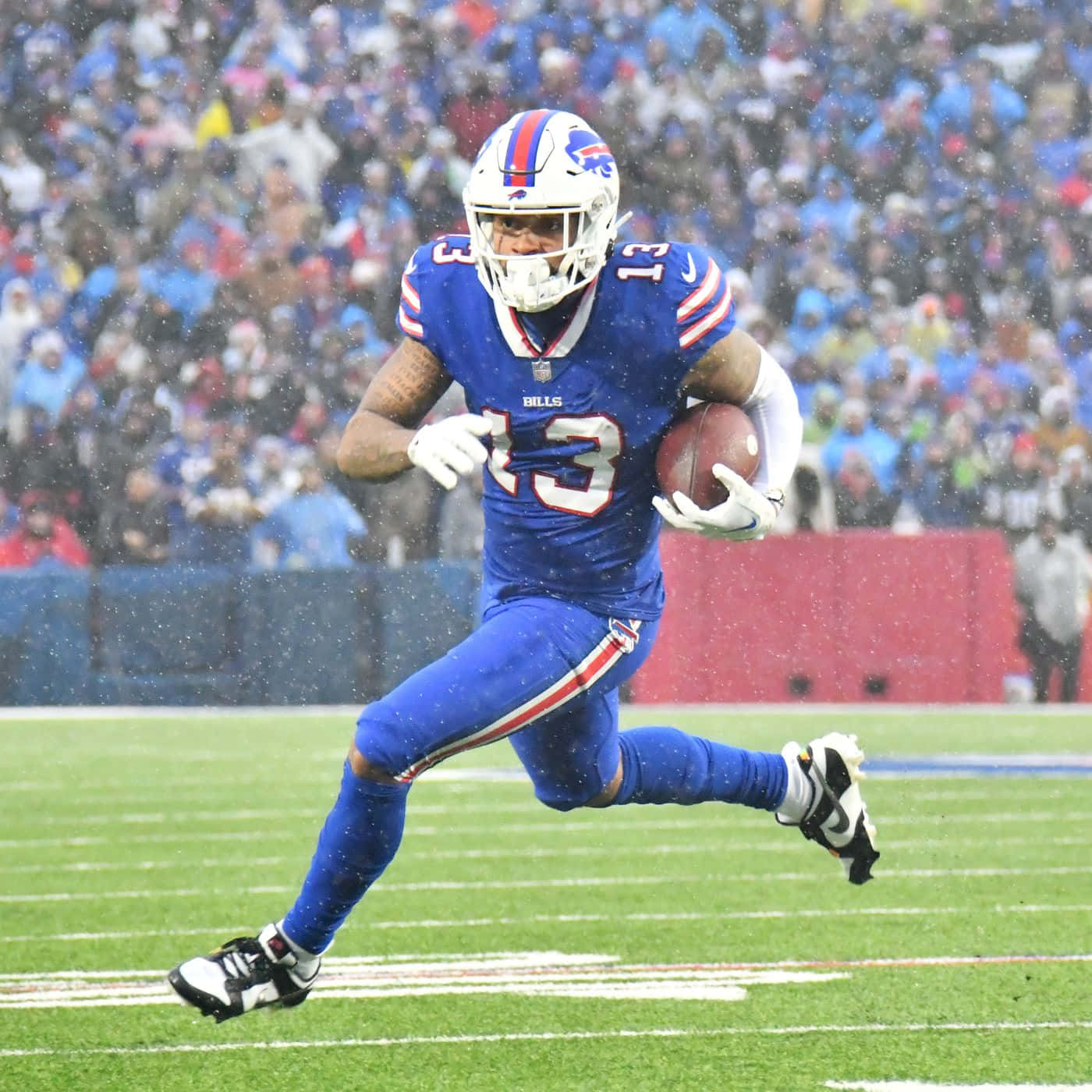 Buffalo Bills Player Running With Football Wallpaper