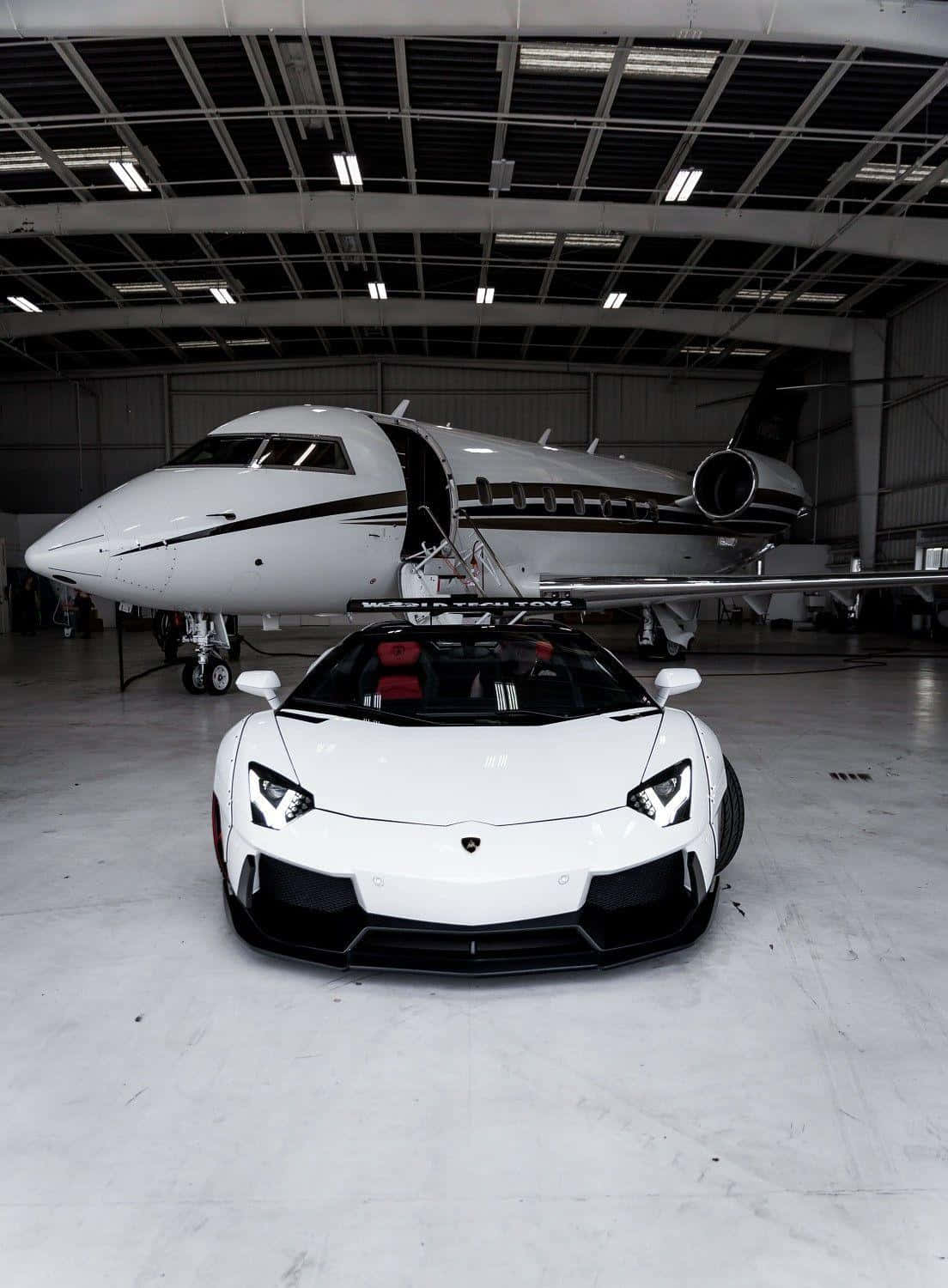 Bugatti Divo Driving Between Two Fighter Jets Wallpaper