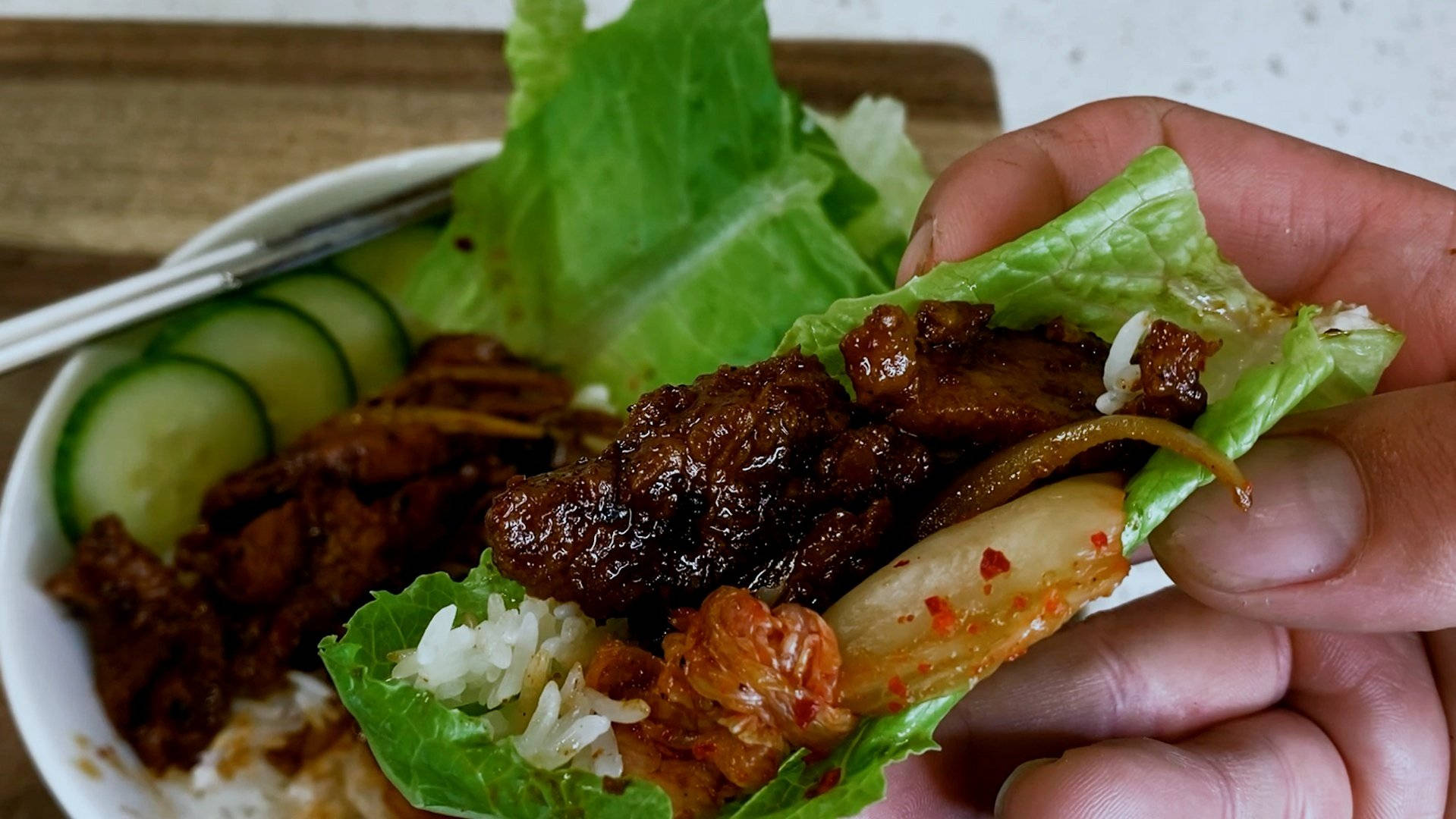 Bulgogi Bbq Lettuce Wallpaper