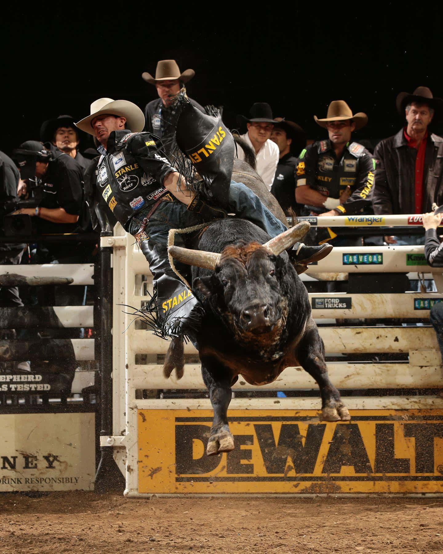 Bull Riding Actionat P B R Event.jpg Wallpaper