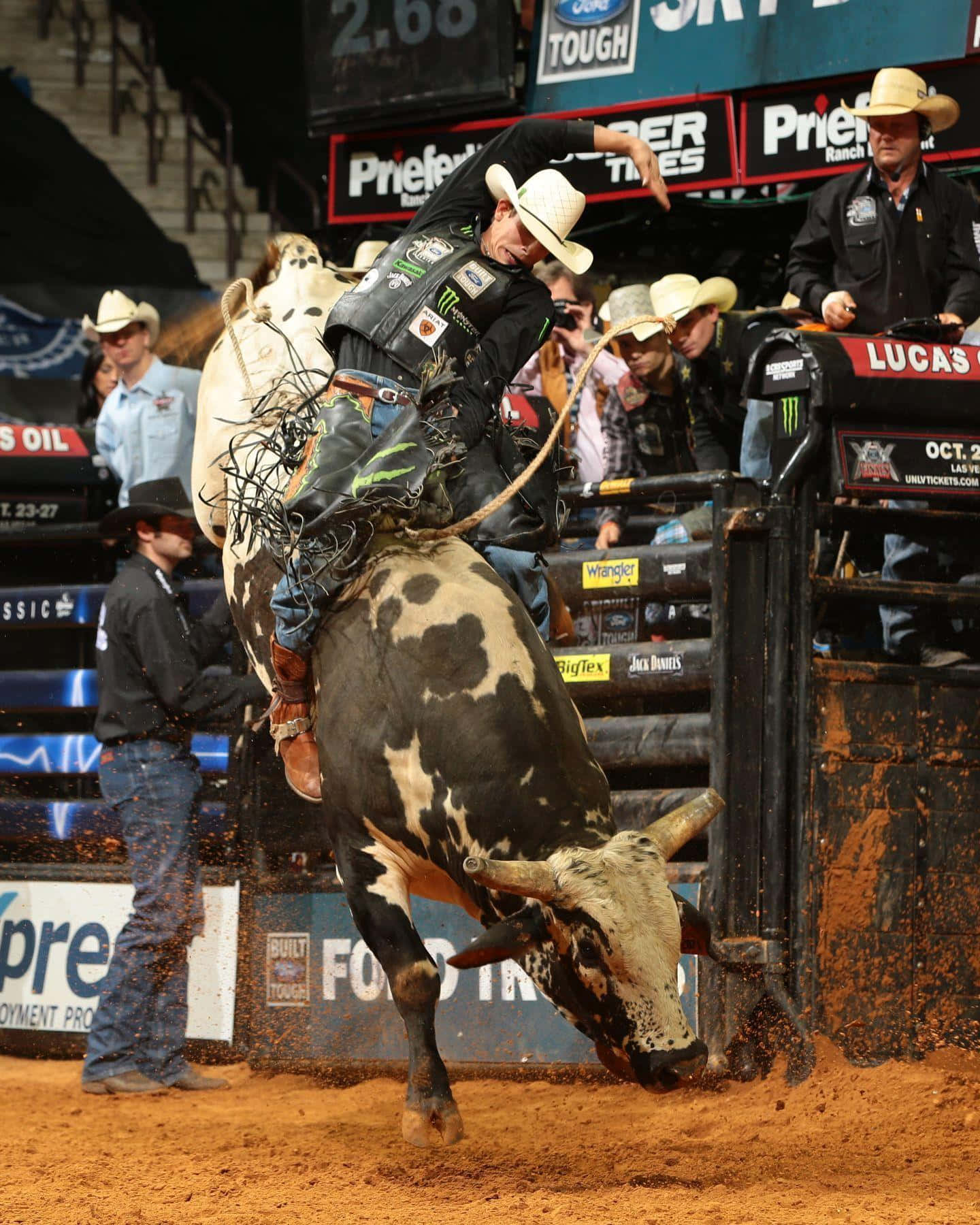 Bull Riding Actionat P B R Event Wallpaper