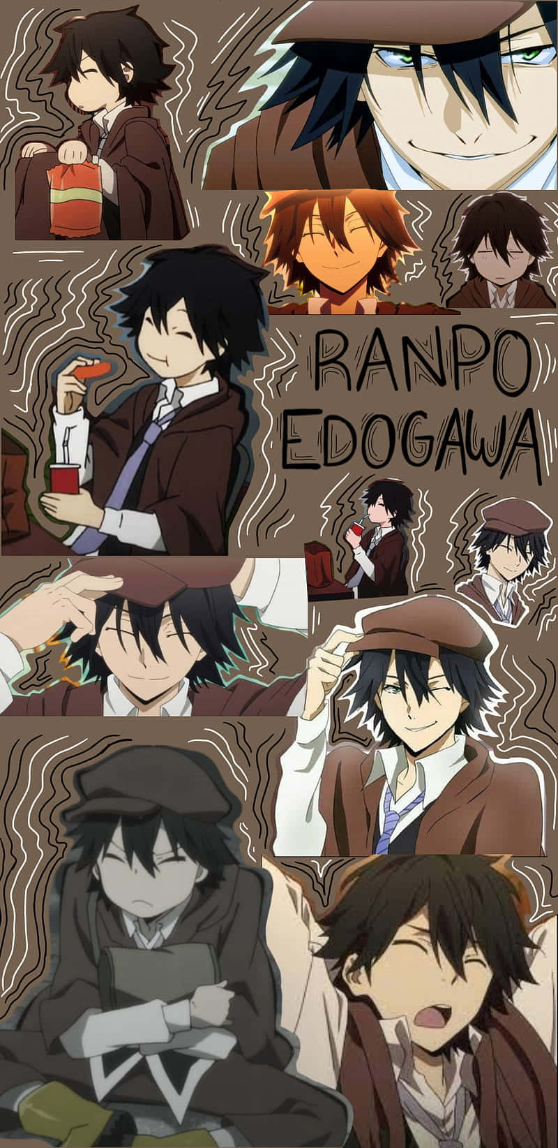 Bungo Stray Dogs Ranpo Edogawa Collage Wallpaper