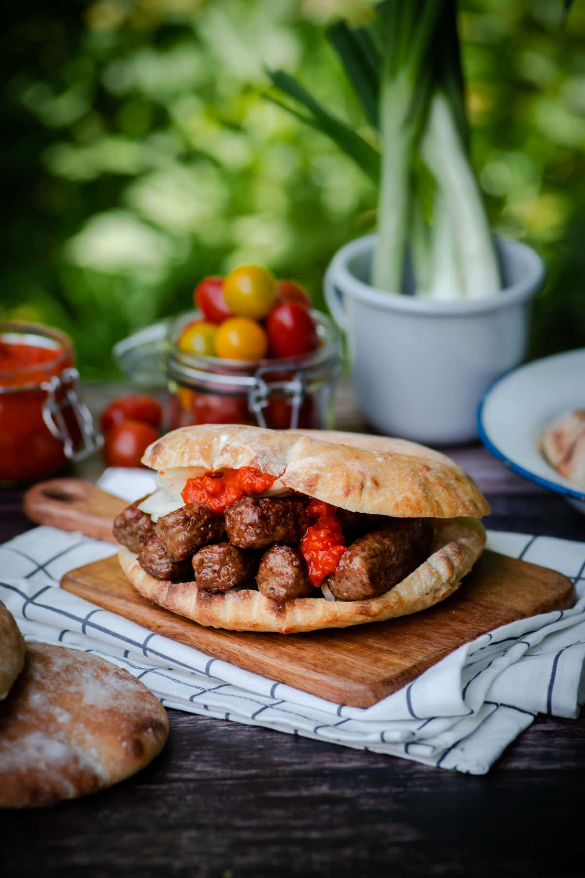 Burger With Ćevapi Sausages Wallpaper