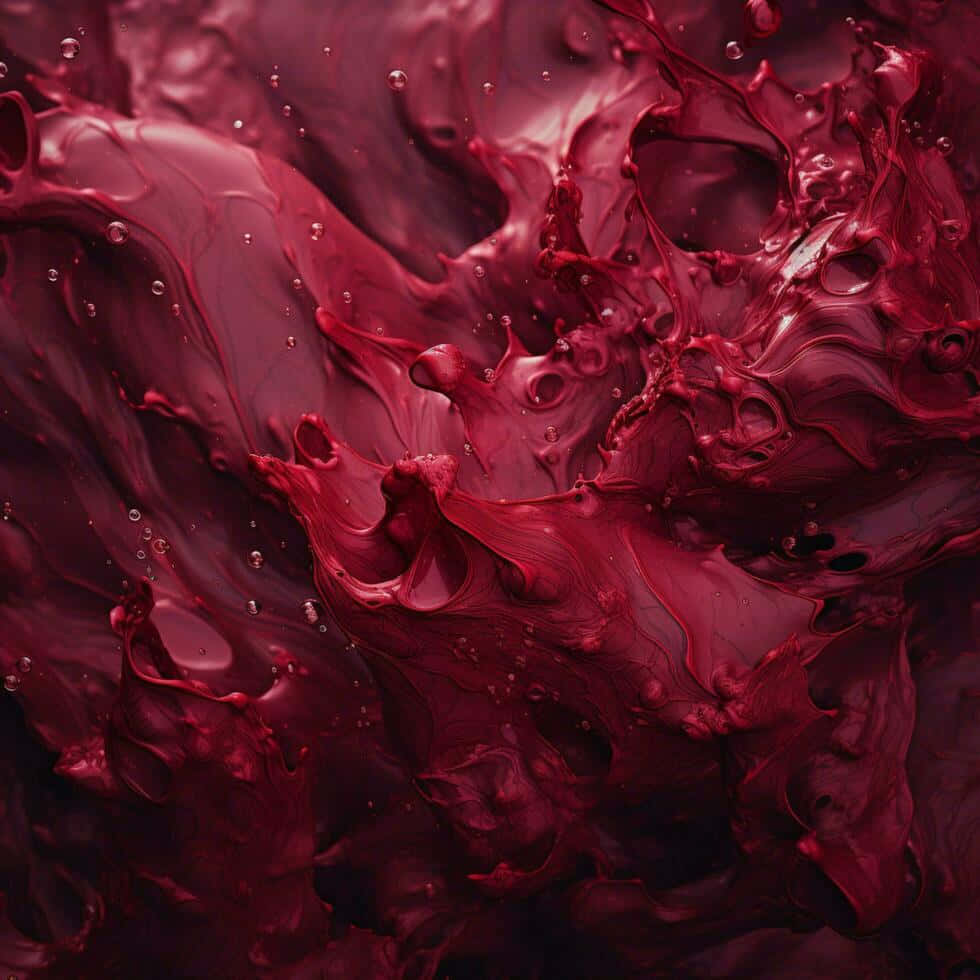 Burgundy Waves Aesthetic Wallpaper