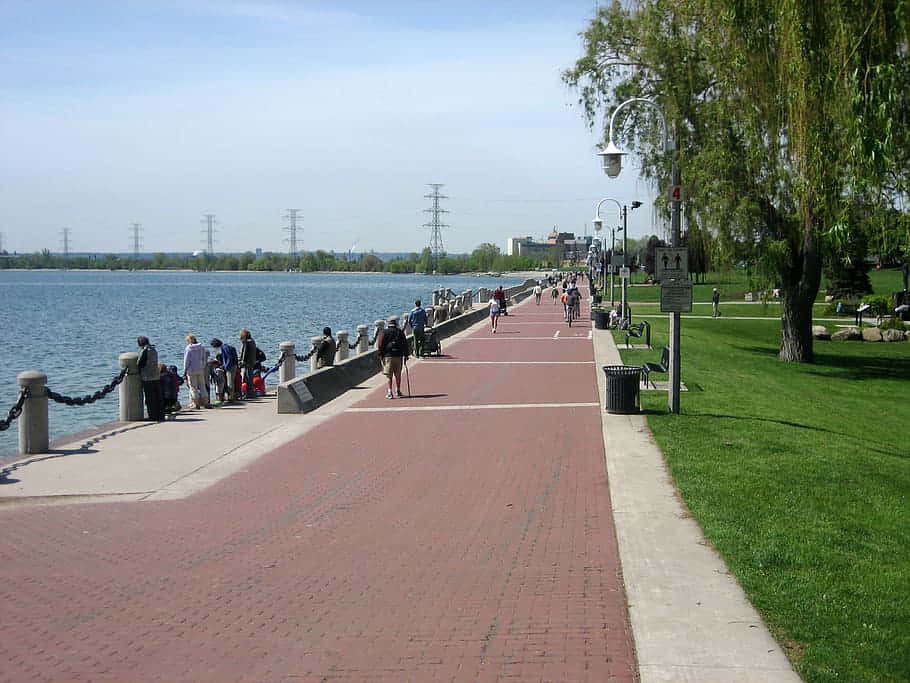 Burlington Waterfront Promenade Wallpaper