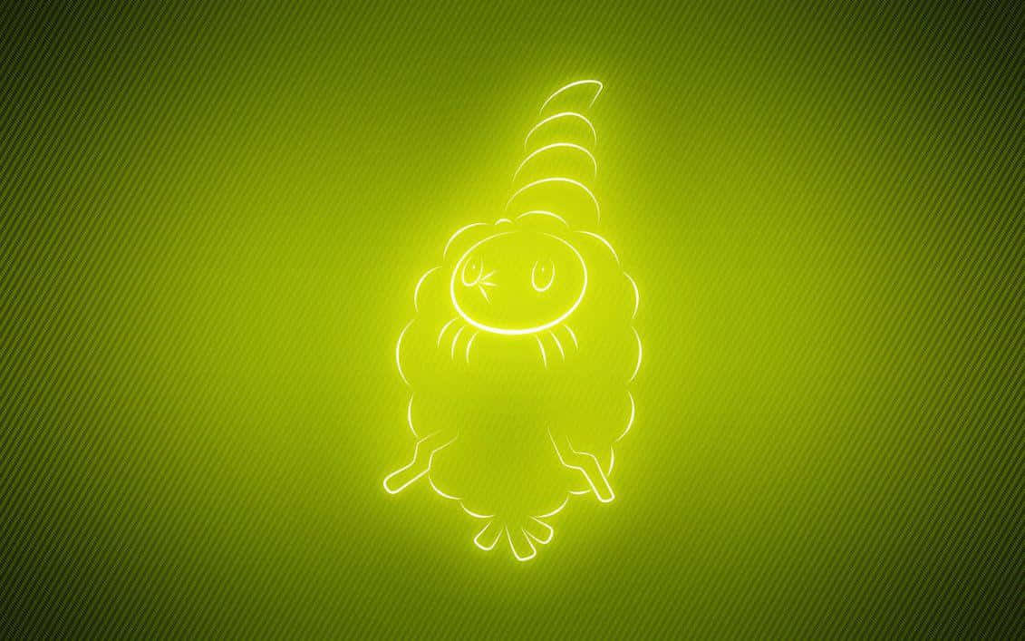 Burmy Green Glow Wallpaper