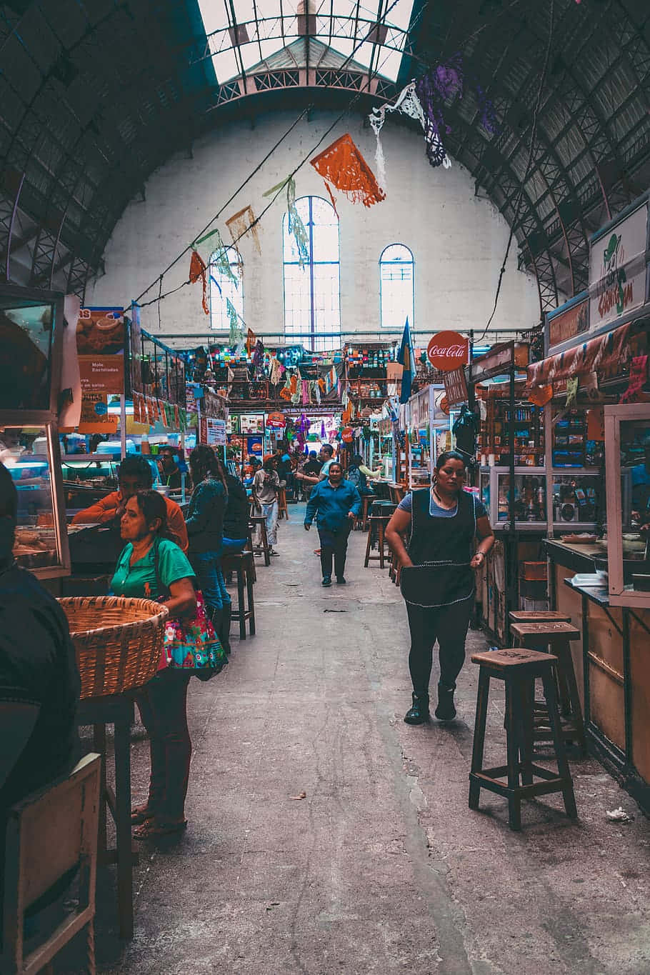 Bustling_ Mexican_ Market_ Interior Wallpaper