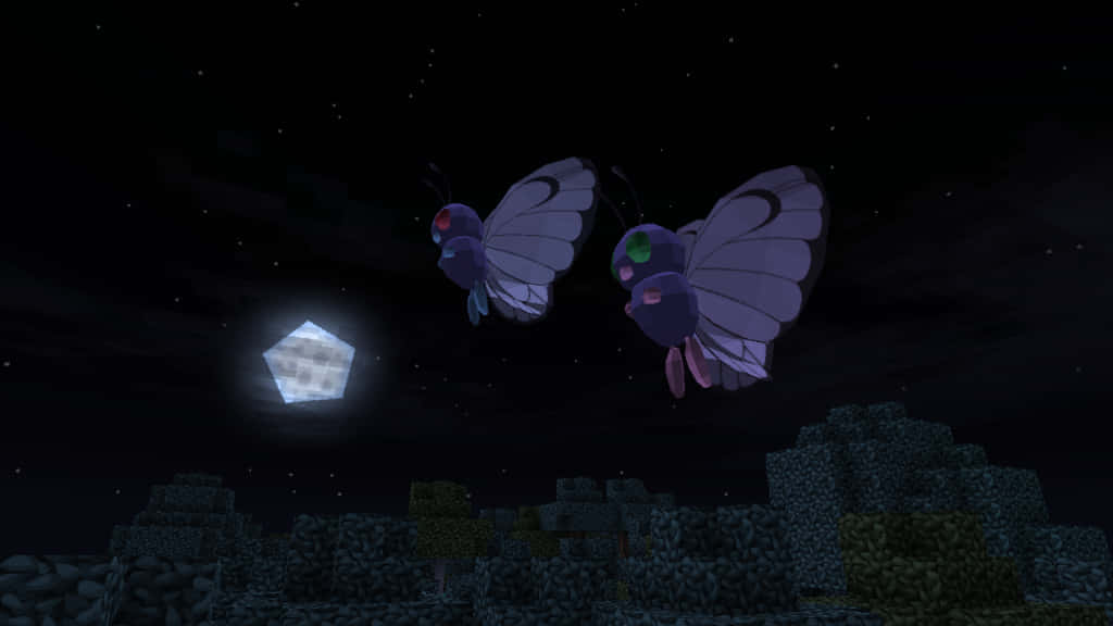 Butterfree 3d Dark Wallpaper